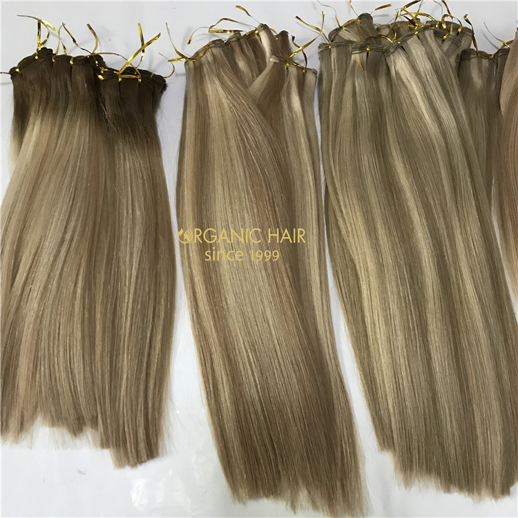 Customized best hand tied wefts from our USA client A189